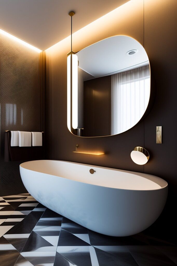 bathroom, bath tub, interior design